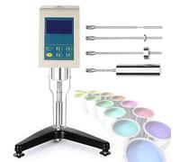 Viscosímetro Rotatorio, Medidor de Viscosidad Digital 1-2,000,000 mPa.S, Pantalla LCD para Medir Tintas, Pinturas, Adhesivos y Cosméticos