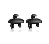 Visera 2 Piezas Clip Fijación para Tapa Visera Solar Interior Accesorios Interiores para A1 para A3 para A4 para A5 para Q3 para Q5 S3 S4 S5 TT para Allroad(2pcsBlack)