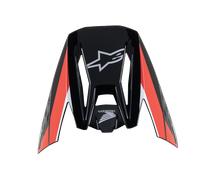 §Visera Alpinestars Honda S-M5 Ece 22.06 Negro-Rojo Brillante§