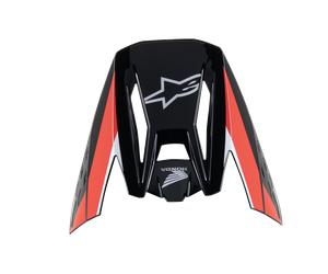 Visera Alpinestars Honda S-M5 Ece 22.06 Negro/Rojo Brillante Negro,Rojo Brillante