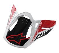 Visera Casco Moto Alpinestars Supertech M8 Triple - Negro/Rojo/Blanco 898141911