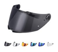 Visera Casco Moto Reemplazo para MT-V-28B/Thunder 4 SV,Lente de Casco de Protección contra el Viento para Motocicleta,Accesorios para Cascos de Moto (Negro)