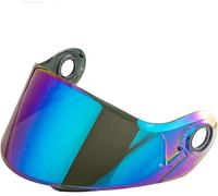 Visera de casco abatible Ajuste adecuado Compatible con casco LS2 FF370/ FF394/ FF325/ FF386 Lente de cristal opcional multicolor,reemplazo visera