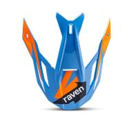 Visera De Casco De Cross Raven Morphous Azul/Naranja Azul,Naranja