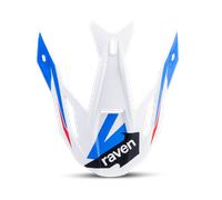 Visera De Casco De Cross Raven Morphous Blanco/Púrpura Blanco,Púrpura