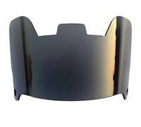 Visera de casco de fútbol, protector ocular de ajuste universal para cascos de adultos y jóvenes, protector facial de policarbonato con revestimiento antivaho y antiarañazos, acabado cromado, fácil