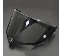 Visera de Casco para KYT R2R, Durable Lente de Casco de Protección contra el Viento para Motocicleta, Protección Facial Accesorios Casco,H Deep Black
