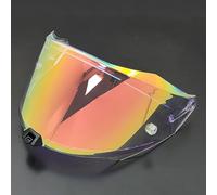 Visera de Casco para KYT R2R, Durable Lente de Casco de Protección contra el Viento para Motocicleta, Protección Facial Accesorios Casco,A Aurora Red