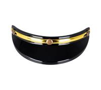 Visera De Motocicleta - Parasol Universal 3/4 Para Casco, Diseño Estable De Clips, Viseras De Protección Solar Para Cascos Retro, Visera De Casco De Motocicleta Desmontable Para Medios Cascos Sco