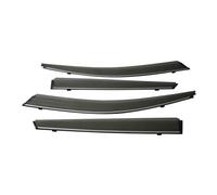 Visera de Ventana Compatible con Ford Focus Wagon MK4 Estate 2021, 2022, 2023, 2024, Visera de ventilación Lateral, Deflector de Sol y Lluvia, Protector contra la Intemperie.(Chrome Strip)