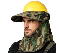 Visera de visera para casco de seguridad, malla transpirable antiUV ajustable - Paragolpes para casco de astillero - Hombres Mujeres fuertes Chores Trabajo Senderismo Ciclismo