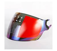 visera del casco, Original Compatible Con L-S-2 Of562 Visor De Casco De Motocicleta De Cara Abierta Reemplazar Gafas De Sol Sliver Colorful Black Lens Extra Compatible Con El Casco L-S-2 Airflow ( Col