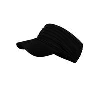 Visera deportiva para hombres y mujeres, ligera, plegable, elástica, para correr, tenis, piscina, para adultos, Negro, Talla única