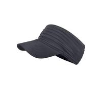 Visera deportiva para hombres y mujeres, ligera, plegable, elástica, para correr, tenis, viseras para mujer, gris, Talla única