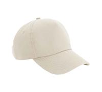 Visera en Curva 5 Tapa de Panel Cotton Sarga Beechfield Auténtico Gorra Béisbol