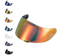 Visera EvoParts GT4-1 GT4-2 compatible con casco AGV K1 K1S K5 K5S listo para pinlock (Rojo, XXS-XS-MS-M)