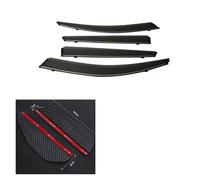 Visera for Ventana de Coche Compatible con Nissan Tiida C11 Hatchback 2004-2010, deflectores de Sol y Lluvia, protección contra la Intemperie.(Chrome Strip-Carbon)