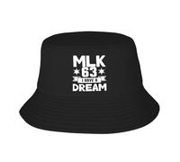 Visera Gorros Sombreros De Pescador Tengo Un Sueño MLK 1963 Arte Gorro De Pescador Transpirable Sombrero De Sol De Playa para Festival Mujer Playa