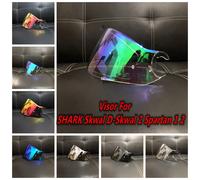 Visera para casco de motocicleta Shark Skwal D-Skwal 2 Spartan Carbon Aurora Blue