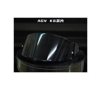 Visera para casco K6 (humo), para motocicleta, integral, con lente de visión oscura, funda para AGV K6