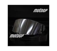 Visera para casco K6 (plateada), para motocicleta, integral, con lente de visión oscura, funda para AGV K6
