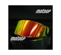 Visera para casco K6 (rojo y dorado) para motocicleta, casco integral, lente de visión oscura, funda para AGV