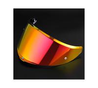 Visera para casco K6 (rojo y dorado) para motocicleta, casco integral, lente de visión oscura, funda para AGV