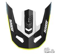 Visera Para Casco Shot Race Gear Speed Hybrid Rojo Brillante Rojo Brillante