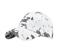 Visera para ventana, protección contra la lluvia, para mujer, casual, teñido anudado, colorida, gorra de béisbol, visera, visera de girasol, blanco, Talla única