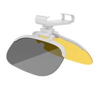 Visera Parasol Interior Coche Visera Polarizada para Coche | Universal Flip-On Anti-Glare Parasol Coche Protección Solar Gafas Lente De Visión Nocturna Visera solar para automóvil