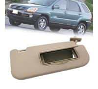 Visera Parasol Interior para Kia Sportage 2005-2010, Delantero Parabrisas Protección Solar Coche Izquierdo Derecho Lado Conductor Pasajero con Espejo, Beige Gris 8520103000,Beige- Right
