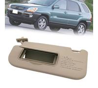 Visera Parasol Interior para Kia Sportage 2005-2010, Delantero Parabrisas Protección Solar Coche Izquierdo Derecho Lado Conductor Pasajero con Espejo, Beige Gris 8520103000,Beige-Left