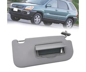 Visera Parasol Interior para Kia Sportage 2005-2010, Delantero Parabrisas Protección Solar Coche Izquierdo Derecho Lado Conductor Pasajero con Espejo 8520103000,Grey-Right