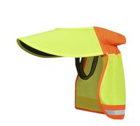 Visera parasol para casco de astillero - Visera parasol a bordo completo | Visera de malla de alta visibilidad | Protección solar reflectante para el cuello para el trabajo al aire libre