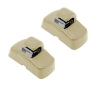 Visera Solar 2 Piezas de Soporte de Gancho para Parasol Delantero de Coche para Skoda para Fabia 6Y para Octavia para A4 para A5 1U 1Z para Superb B5 3U Visera Parasol Interior(Beige)