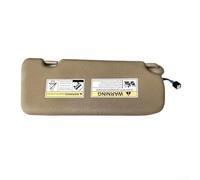 Visera solar beige para conductor izquierdo con luz de espejo para Honda CR-V 2017-2022, pantalla de repuesto 83280TLAA12ZA, accesorio interior de piel sintética