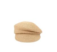 Visera solar de verano hecha a mano para mujer, transpirable y protector solar, sombrero octogonal, sombrero vintage de fieltro suave, caqui, M