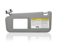 Visera Solar del Lado Izquierdo del Conductor Compatible con Toyota RAV4 2006 2007 2008 2009 2010 2011 2012 2013 con luz de Repuesto 74320-42501-B2 Gris