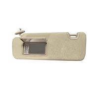 Visera Solar Izquierda Derecha Conductor Pasajero Beige para Toyota para Highlander 2014 2015 2016 2017 2018 2019 Viseras Interiores Coche(Beige Left)