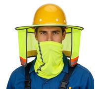 Visera Solar para Casco con Cuello Protector con Banda Reflectante y Malla