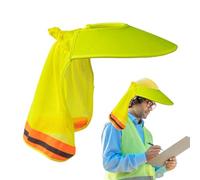 Visera solar para casco de seguridad con bordes completos - Protector de cuello ajustable | Anti-UV transpirable ajustable para cara, cabeza jardinería actividades al aire libre