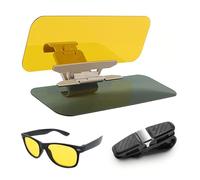 Visera Solar para Coche, Visera antirreflejos para día y Noche, Visera Solar polarizada 2 en 1 para una visión más Clara y conducción Segura, Gafas de conducción Nocturna