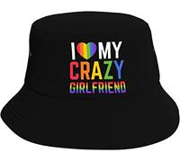 Visera Sombrero de sombrilla de Verano Amo a mi Novia Loca Gorra de Playa Ligero Sombrero de Playa para Festival Senderismo Mujer
