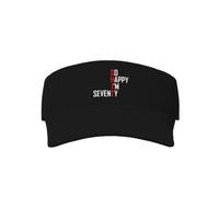 Visera Sombrero para El Sol ¡Qué Feliz Estoy De Cumplir 70 Años Hoy! Gorra Deportiva con Visera Transpirable Ajustable Sombrero De Tenis, para Deporte, Senderismo, Playa, Cámping, 52-63cm