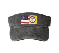 Viseras Bandera De La Tribu Mescalero Apache Y América Gorras Deportes Gorra De Golf Unisex Visor Cap para Running Verano Tenís