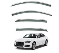 Viseras de Lluvia para Audi A4L Sedan MK5-B9 2017-2024 | Deflectores de Aire Deflectores de Lluvia para Ventanas Laterales Protección Instalación Externa Ventilación
