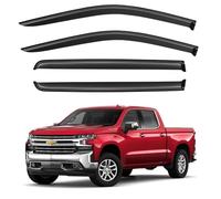 Viseras de Ventana, Protectores de Lluvia para Chevy Silverado/GMC Sierra 1500 2019-2024, deflectores de Viento de Ventana para Silverado/Sierra 2500HD 3500HD 20-24 Cabina de tripulación