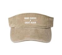 Viseras Hagamos Que Europa Vuelva A Ser Grande. Gorra con Visera Ocio Visor Gorras Transpirable Gorra De Béisbol para Running Golf Outdoor