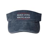 Viseras Hagamos Que Mentir Vuelva A Ser Un Error. Visor Gorras Verano Gorra con Visera Unisex Sombrero De Sol para Running Sport Golf