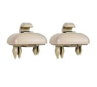 Viseras Interiores para A1 para A3 S3 para A4 S4 para A5 S5 para Q3 para Q5 8U0857562A Gris Negro 2 Piezas Clip Parasol Coche Gancho Suspensión Interior(2pcs Beige)